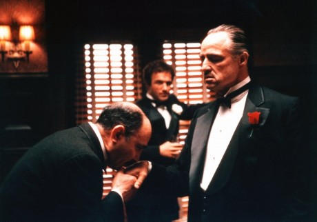 "The Godfather" Salvatore Corsitto, James Caan, Marlon Brando 1972 Paramount Pictures